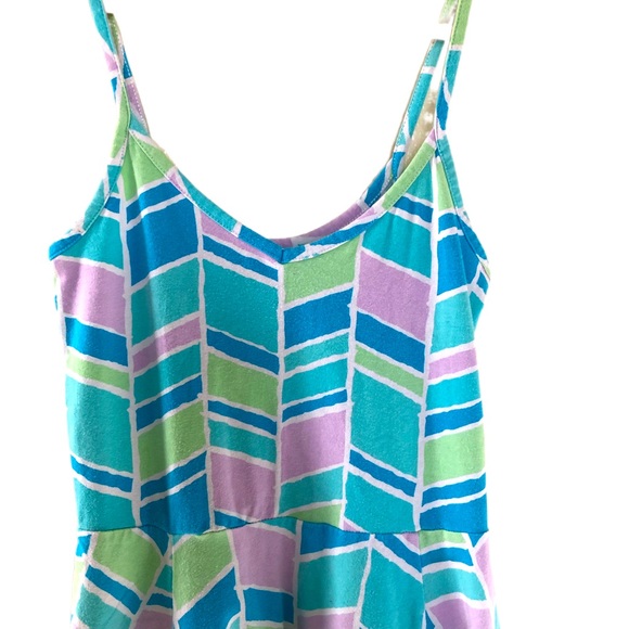 Retro Tank Mini Dress Fitted & Flare Colorful Size Small - Picture 3 of 6